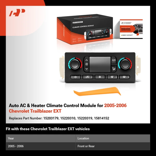 Auto AC & Heater Climate Control Module for 2005-2006 Chevrolet Trailblazer EXT