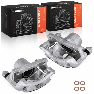 2 Pcs Front Disc Brake Caliper with Bracket
