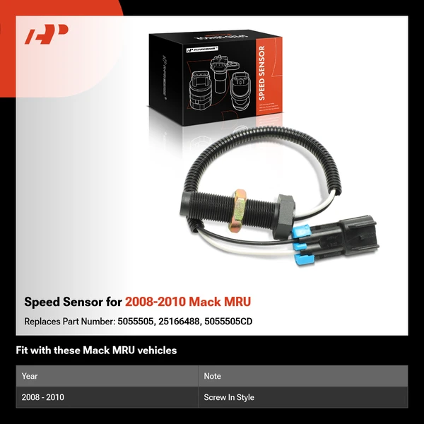 Speed Sensor for 2008-2010 Mack MRU