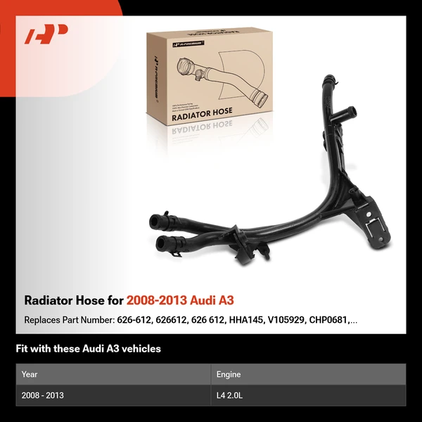 Radiator Hose for 2008-2013 Audi A3