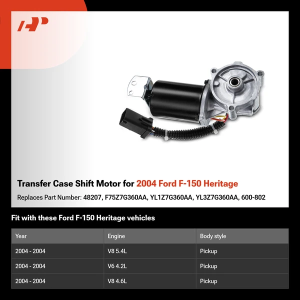 Transfer Case Shift Motor for 2004 Ford F-150 Heritage