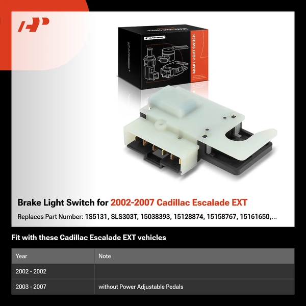 Brake Light Switch for 2002-2007 Cadillac Escalade EXT