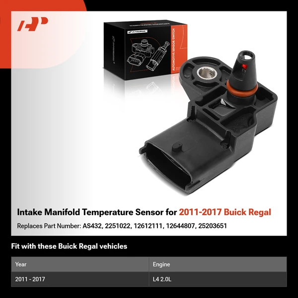Intake Manifold Temperature Sensor for 2011-2017 Buick Regal