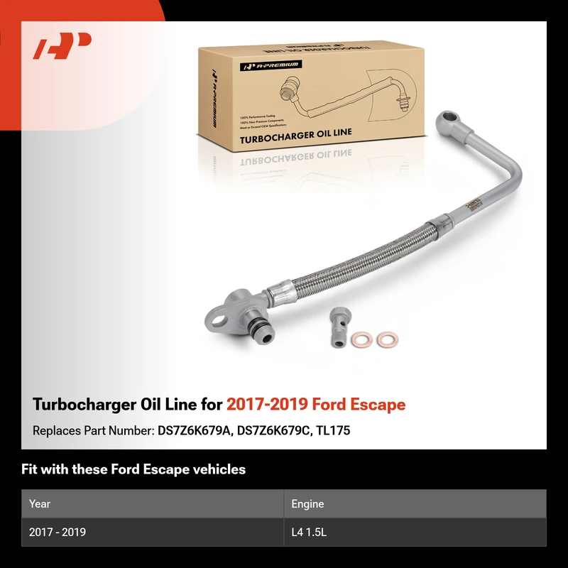 Turbocharger Oil Line for 2017-2019 Ford Escape
