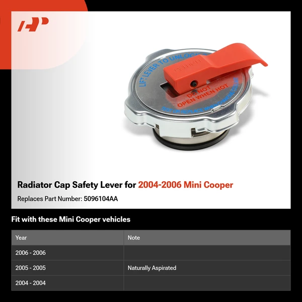 Radiator Cap Safety Lever for 2004-2006 Mini Cooper
