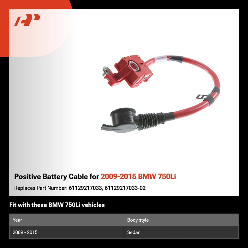 Positive Battery Cable for 2009-2015 BMW 750Li