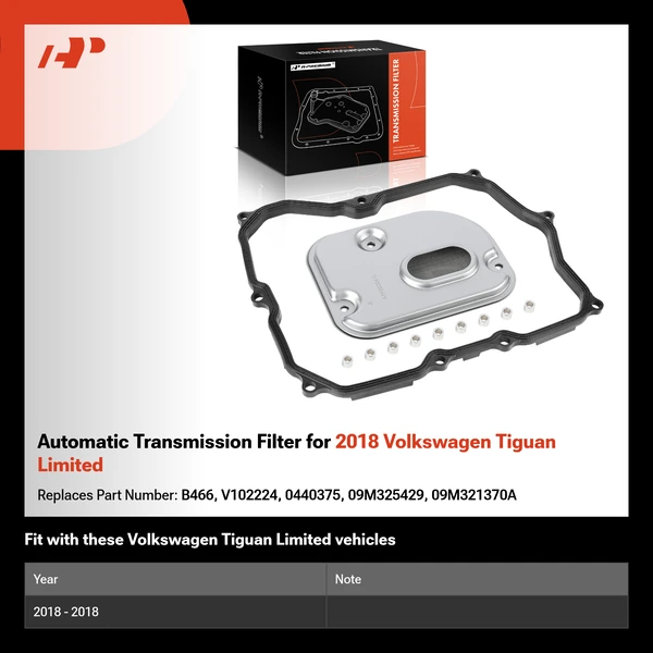 Automatic Transmission Filter for 2018 Volkswagen Tiguan Limited