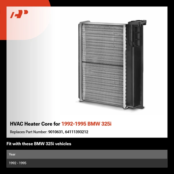 HVAC Heater Core for 1992-1995 BMW 325i