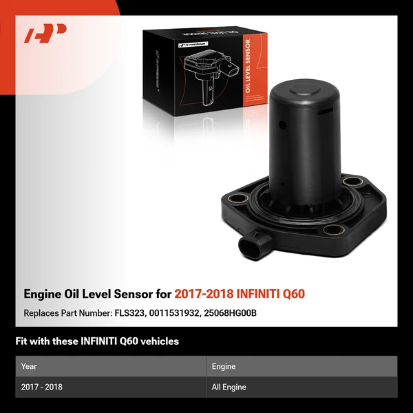 Engine Oil Level Sensor for 2017-2018 INFINITI Q60