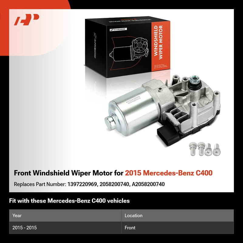 Front Windshield Wiper Motor for 2015 Mercedes-Benz C400