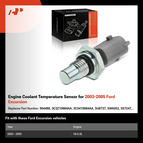 Engine Coolant Temperature Sensor for 2003-2005 Ford Excursion
