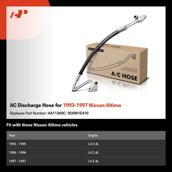 AC Discharge Hose for 1993-1997 Nissan Altima