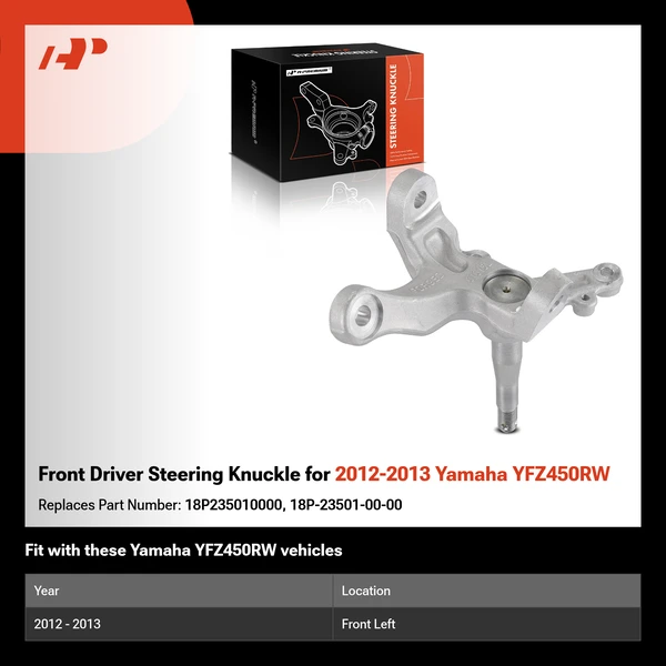 Front Driver Steering Knuckle for 2012-2013 Yamaha YFZ450RW