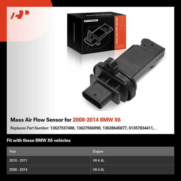 Mass Air Flow Sensor for 2008-2014 BMW X6