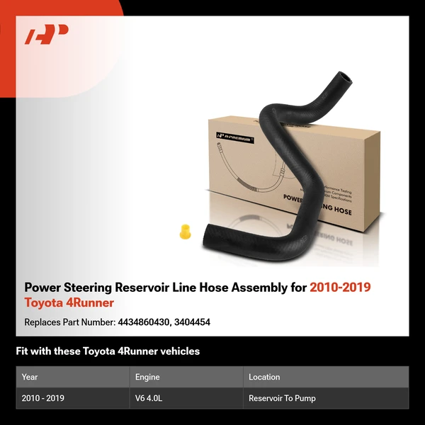 Power Steering Reservoir Line Hose Assembly for 2010-2019 Toyota 4Runner