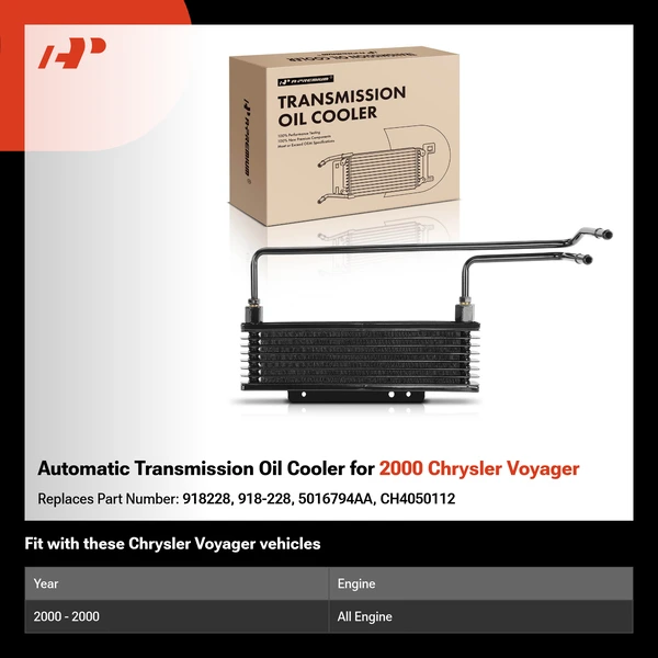 Automatic Transmission Oil Cooler for 2000 Chrysler Voyager