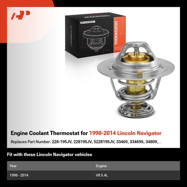 Engine Coolant Thermostat for 1998-2014 Lincoln Navigator