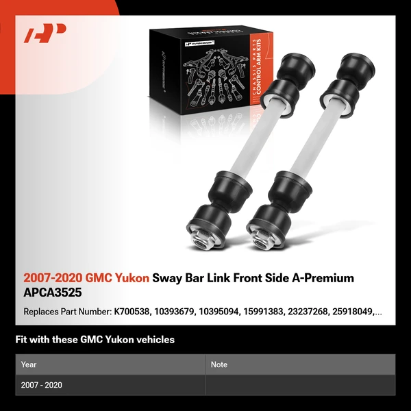 2007-2020 GMC Yukon Sway Bar Link Front Side A-Premium APCA3525