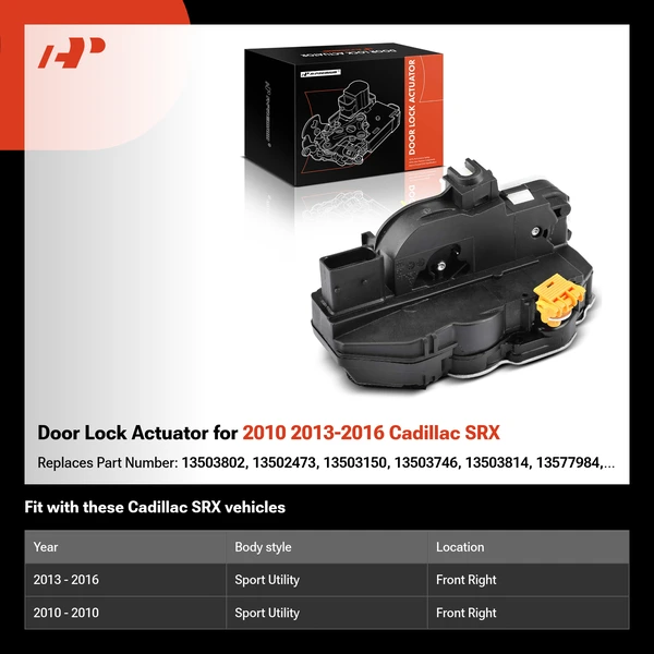 Door Lock Actuator for 2010 2013-2016 Cadillac SRX