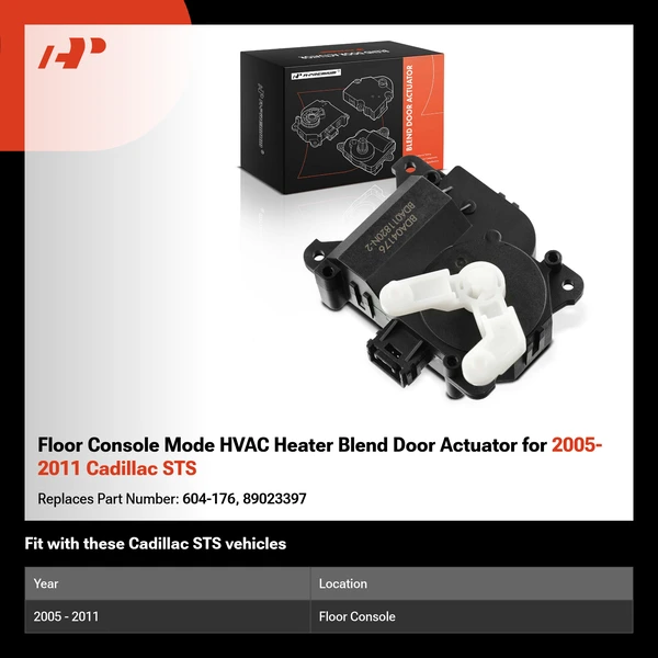 Floor Console Mode HVAC Heater Blend Door Actuator for 2005-2011 Cadillac STS