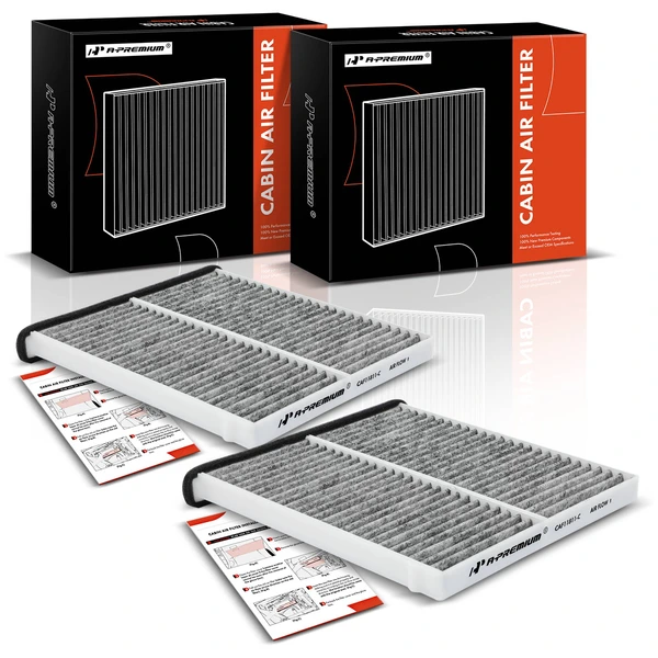 2 Pcs Activated Carbon Cabin Air Filters for 2014-2018 Mazda 3