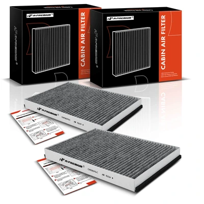 2 Pcs Activated Carbon Cabin Air Filter