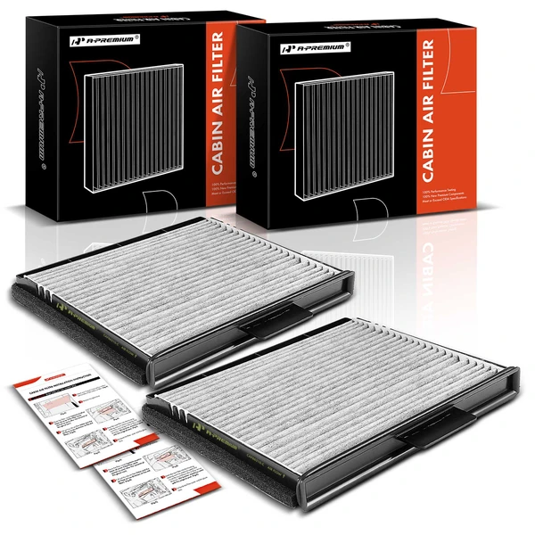 2 Pcs Activated Carbon Cabin Air Filter for 1997 Ford F-350