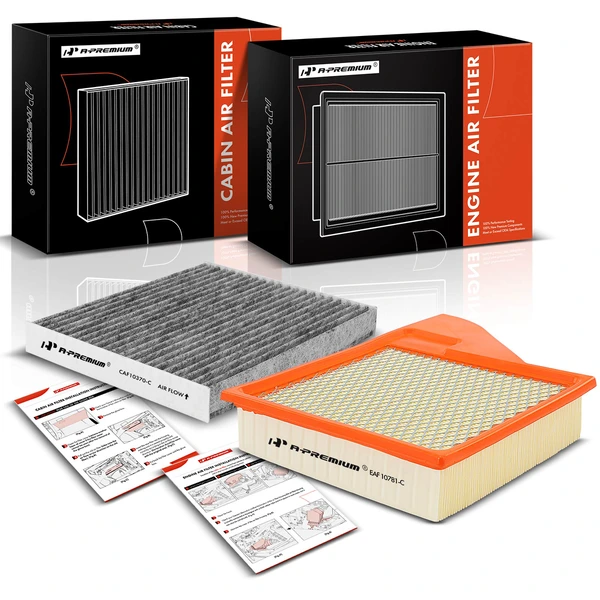 Engine & Activated Carbon Cabin Air Filter for 2010-2014 Ford Mustang