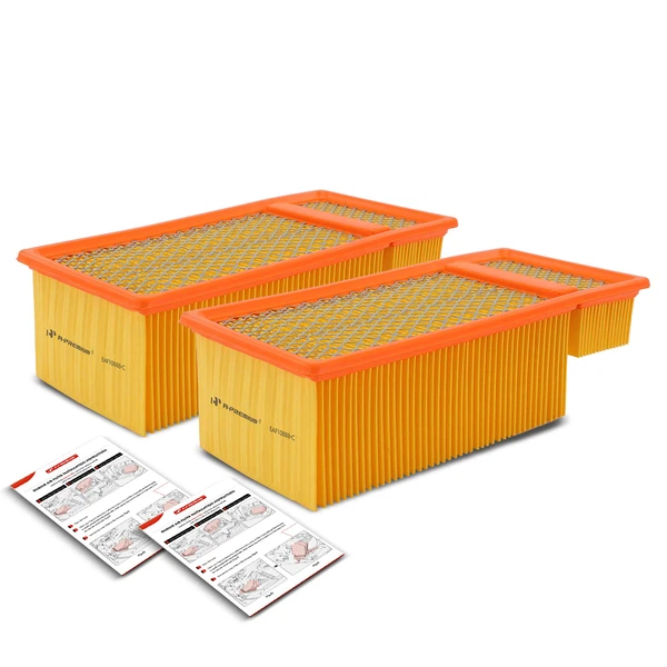 2 Pcs Engine Air Filter for Ford F-250 F-350 F-450 F-550 Super Duty 11-16 F650 F750