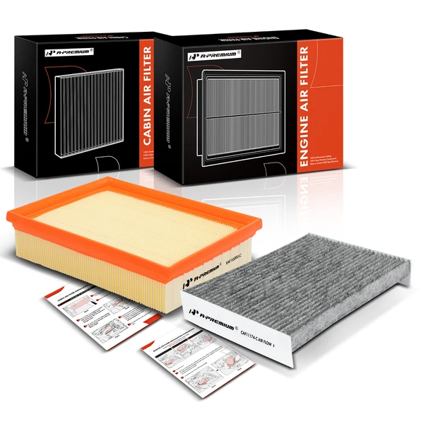 Engine & Activated Carbon Cabin Air Filter for Ford Fusion Mercury Milan V6 3.0L