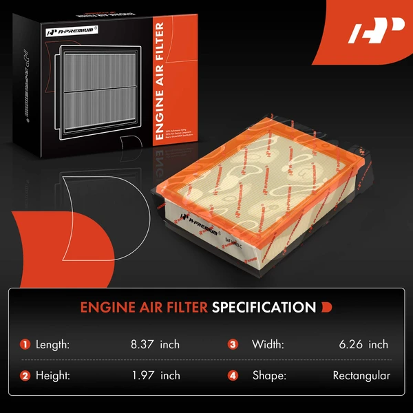Engine & Activated Carbon Cabin Air Filter for Ford Fusion Mercury Milan V6 3.0L