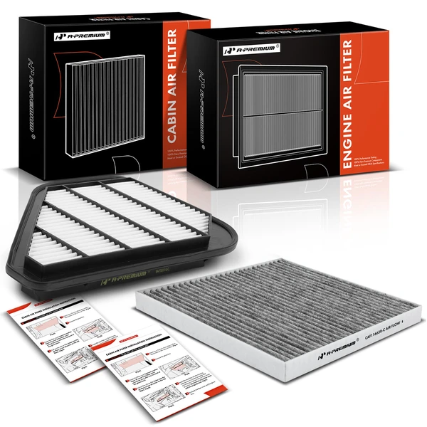Engine & Activated Carbon Cabin Air Filter for Chevy Traverse Buick GMC