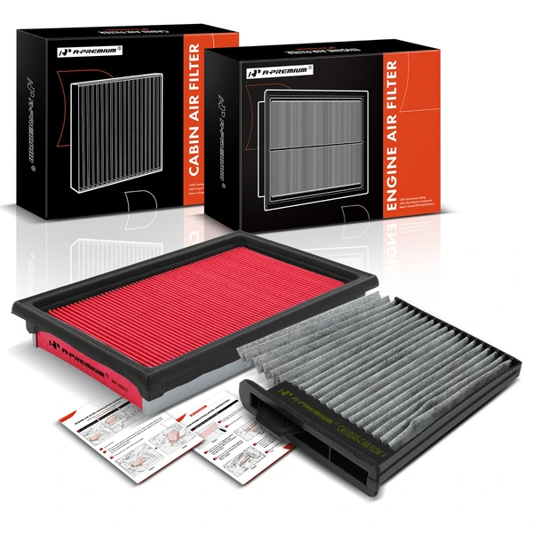 Engine & Activated Carbon Cabin Air Filter for 2007-2012 Nissan Versa