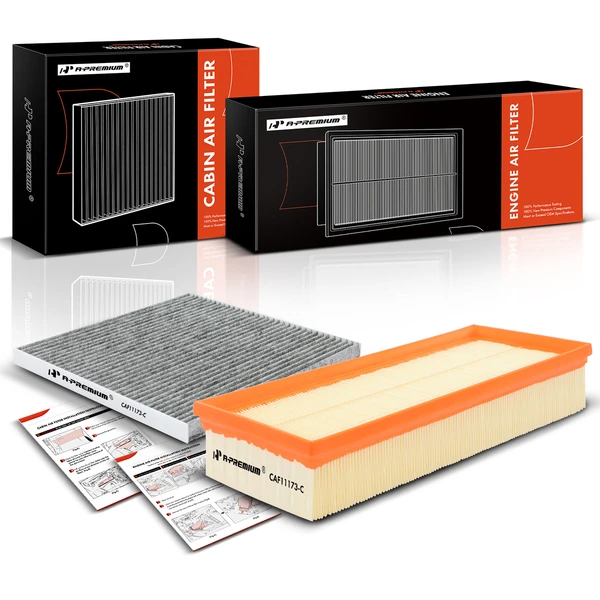 Engine & Activated Carbon Cabin Air Filter for Nissan Altima 2007-2012 L4 2.5L