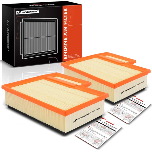 2 Pcs Engine Air Filter for 2015-2023 Ford Transit-150