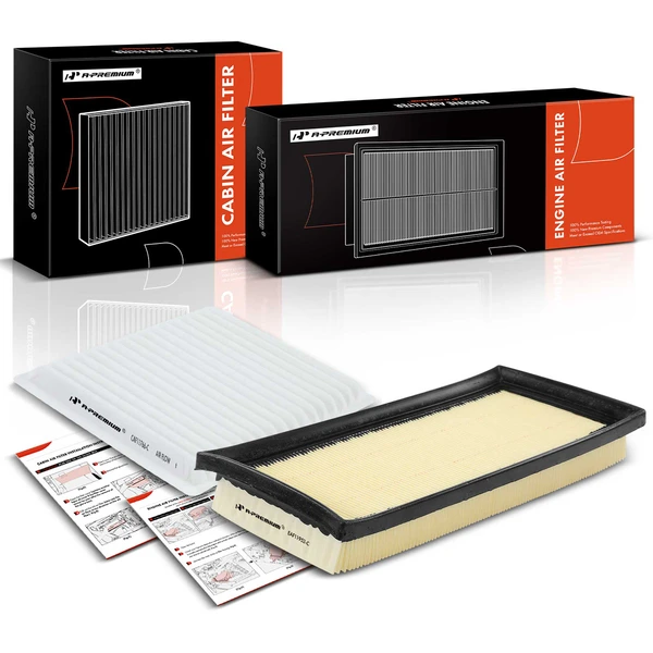 Engine & Carbon Cabin Air Filter for 2014-2022 Mitsubishi Mirage