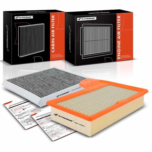 Engine & Activated Carbon Cabin Air Filter for 2015-2022 Ford Mustang