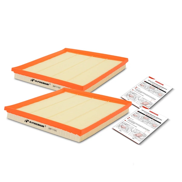 2 Pcs Engine Air Filter for BMW X5 11-18 X6 08-19 X3 X4 530i 535i 640i xDrive 740i