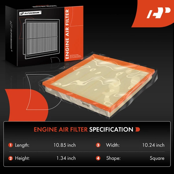 Engine & Activated Carbon Cabin Air Filter for BMW F25 X3 2011-2017 F26 X4 2015-2018 L6 3.0L