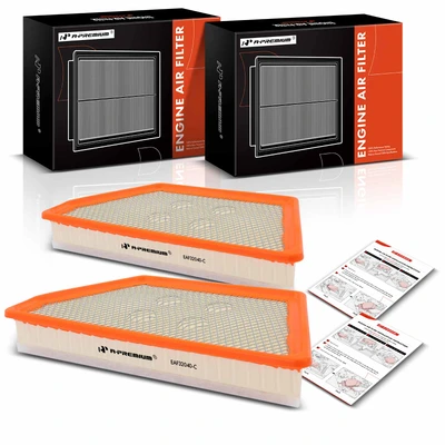 2 Pcs Engine Air Filter