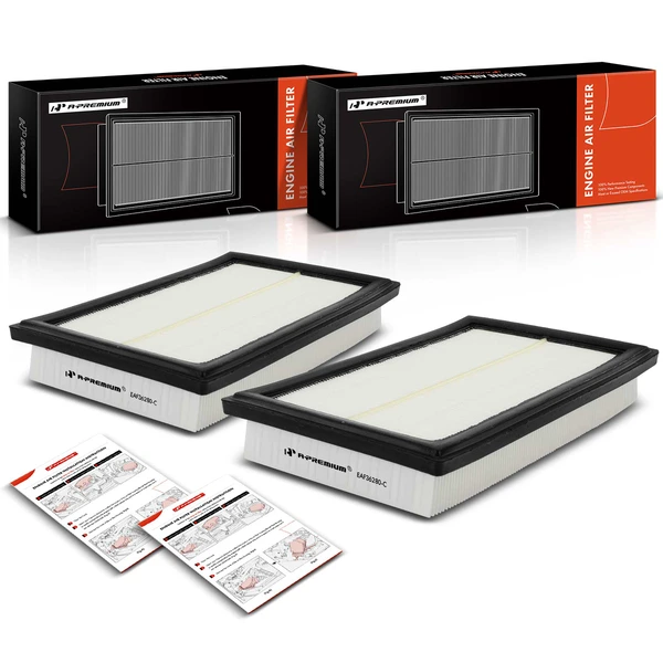 2 Pcs Engine Air Filter for 2015-2018 Mercedes-Benz C300