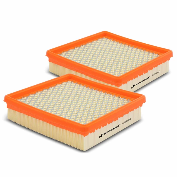 2 Pcs Engine Air Filter for Chevrolet Camaro 1985-1992 V6 2.8L V8 5.0L V8 5.7L