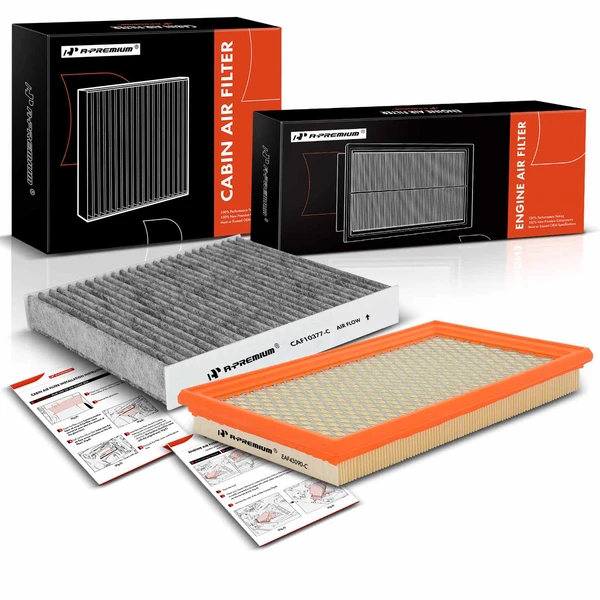 Engine & Activated Carbon Cabin Air Filter for Subaru Impreza 2002-2007 Saab