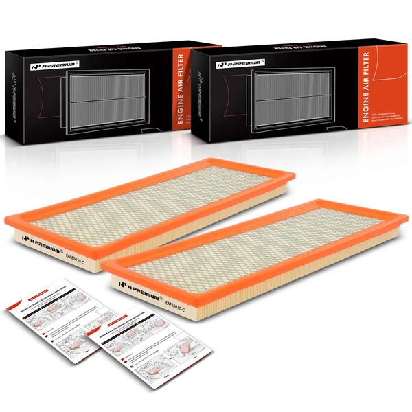 2 Pcs Engine Air Filter for Chevy Express GMC Savana 2500 3500 2018-2022 4500 2021