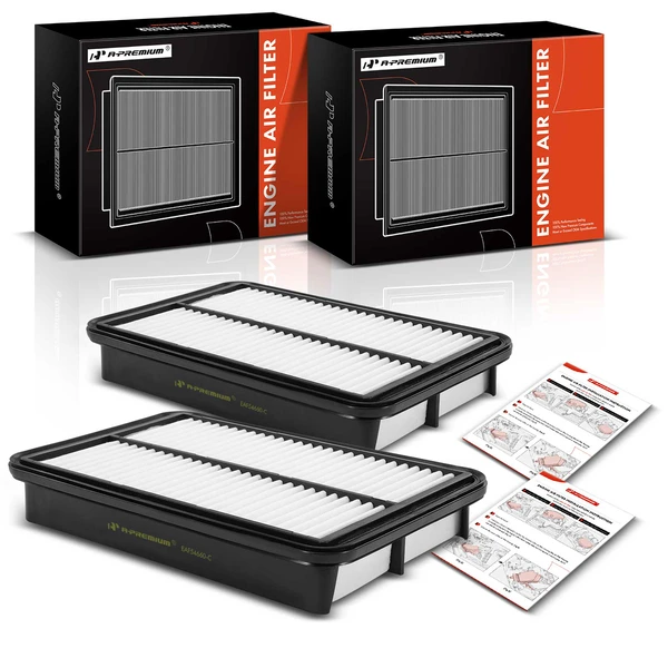 2 Pcs Engine Air Filter for Chevrolet Prizm 1998-2002 Mazda Millenia Toyota Corolla