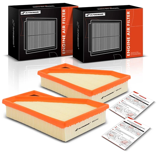 2 Pcs Engine Air Filter for 2004-2008 Mini Cooper