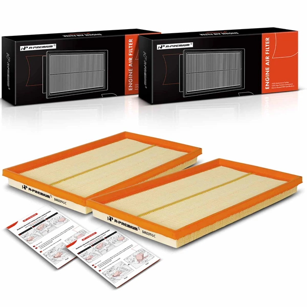 2 Pcs Engine Air Filter for Mercedes-Benz CLK430 C208 C209 A208 1999-2003