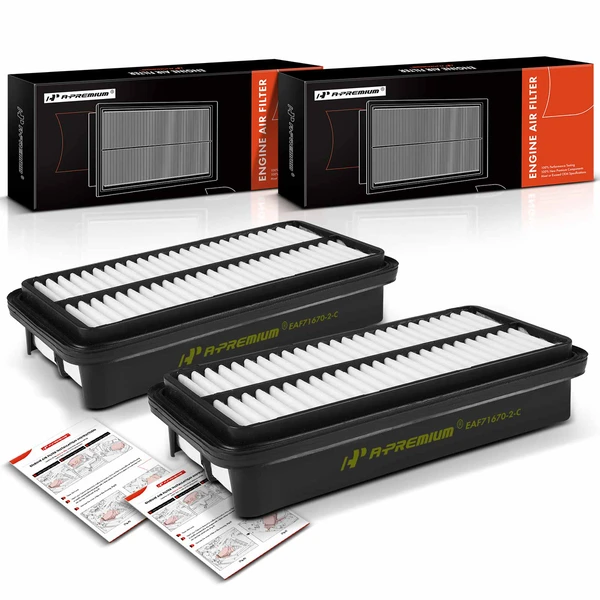 2 Pcs Engine Air Filter for 1991-1999 Toyota Tercel