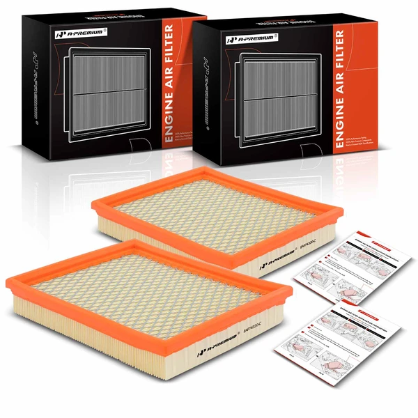 2 Pcs Front Engine Air Filter for 1996-2000 Plymouth Breeze