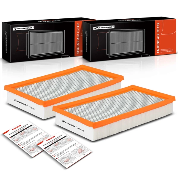 2 Pcs Engine Air Filter for 1995-1998 Ford E-350 Econoline